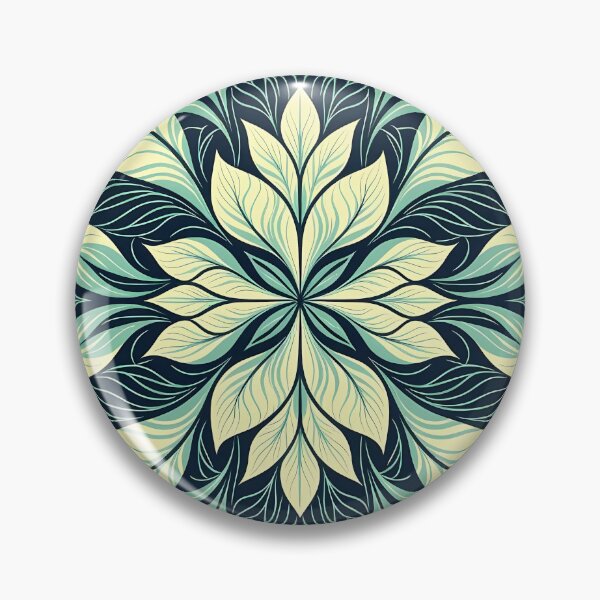 Item preview, Blue, Flowers & Leaves, Abstract Artistic Stylize, Symmetrical Repeated Texture Pattern (image size 8320x12480) designed and sold by Digital-Davinci.