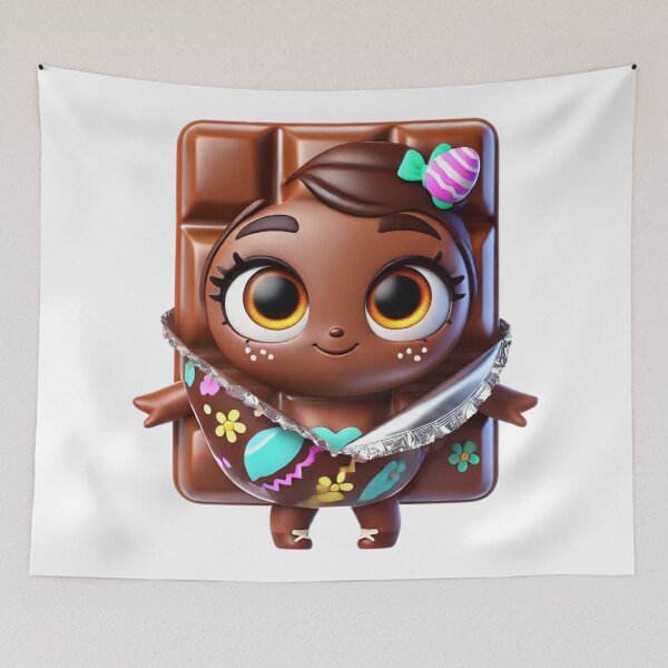 Item preview, Adorable Easter Chocolate Girl designed and sold by Sillytoe.