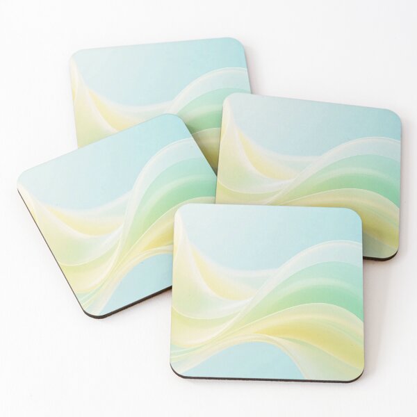 Item preview, Soft Pastel Transparent Abstract Waves with Gentle Gradient Flow and Smooth Elegant Light Blue Background Design designed and sold by Mimoshi ⭐⭐⭐⭐⭐.
