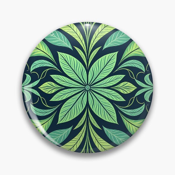 Item preview, Blue, Flowers & Leaves, Abstract Artistic Stylize, Symmetrical Repeated Texture Pattern (image size 8320x12480) designed and sold by Digital-Davinci.