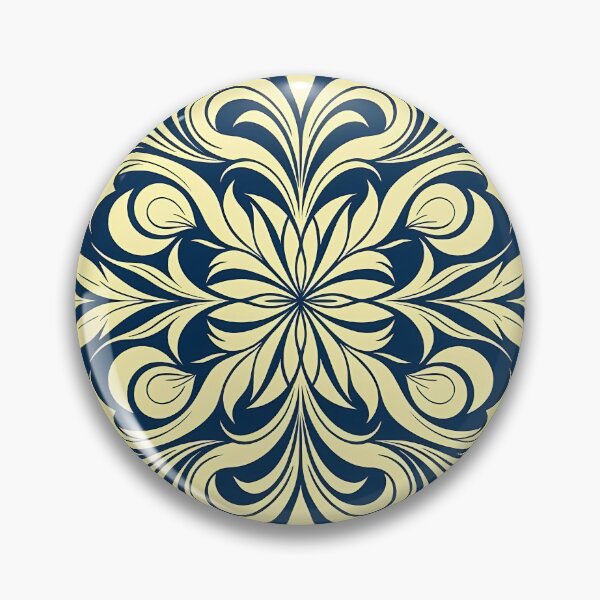 Item preview, Blue, Flowers & Leaves, Abstract Artistic Stylize, Symmetrical Repeated Texture Pattern (image size 8320x12480) designed and sold by Digital-Davinci.