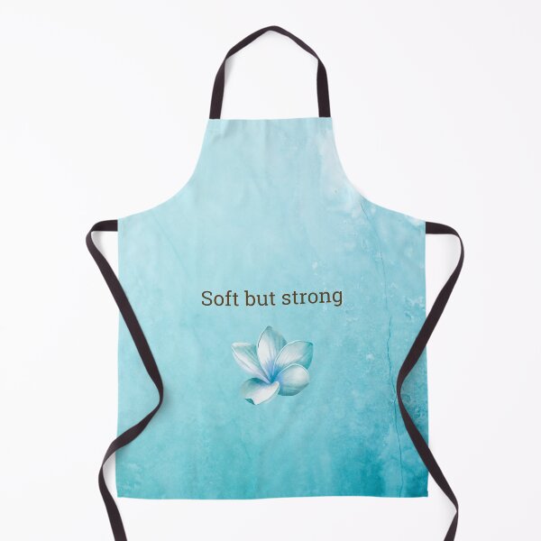Item preview, Soft but Strong Quote | Empowering Quote | Botanical Blue Flower Design | Mental Wellness Inspirational design designed and sold by Amalzaki.