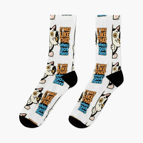 Item preview, It Was Like That When I Got Here – Funny Mischievous Cat Design designed and sold by Designforyou86.