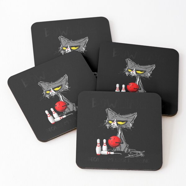 Item preview, Bowling Because Murder Is Wrongs Cat Lover Funny T-Shirt designed and sold by traceyk3cch.