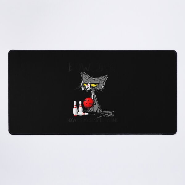 Item preview, Bowling Because Murder Is Wrongs Cat Lover Funny T-Shirt designed and sold by traceyk3cch.