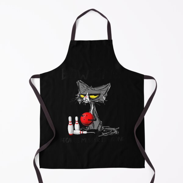Artikelvorschau, Bowling Because Murder Is Wrongs Cat Lover Funny T-Shirt entworfen und verkauft von traceyk3cch.