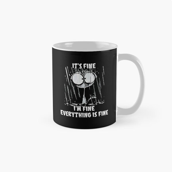 Artikelvorschau, Cat It's Fine I'm Fine Everything Is Fine Funny Cat Lover T-Shirt entworfen und verkauft von traceyk3cch.