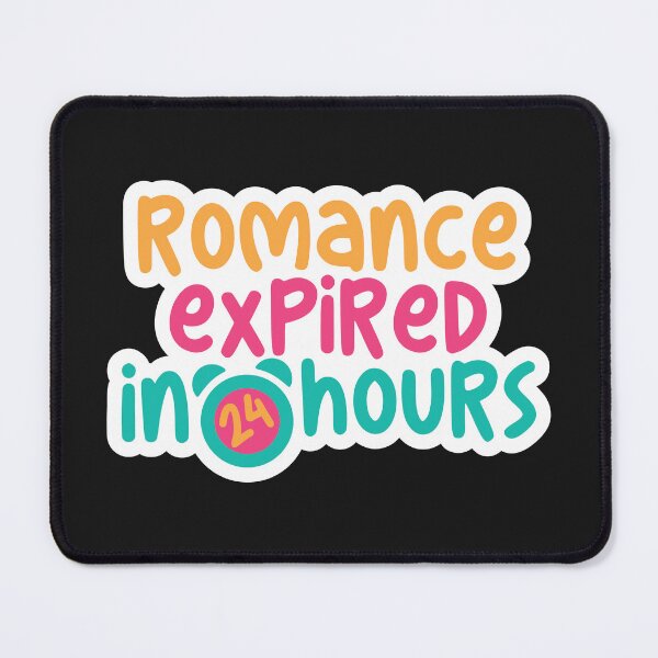 Item preview, Romance expired in 24 hours lettering designed and sold by SweetberryHouse.