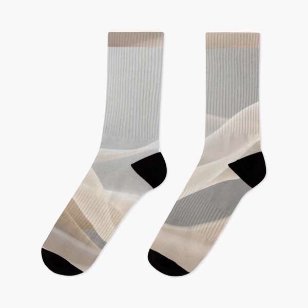 Item preview, Elegant Flowing Abstract Ribbons with Soft Beige Gradient on Light Gray Minimalist Modern Artistic Background Design designed and sold by Mimoshi ⭐⭐⭐⭐⭐.