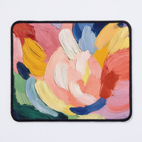 Item preview, Abstract flower oil painting colorful & textured designed and sold by ArtHouseNiklas.