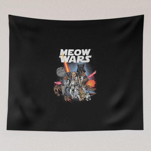 Artikelvorschau, Cat Shirt Meow Wars Funny Cat Wars Shirt Cat T-Shirt entworfen und verkauft von traceyk3cch.