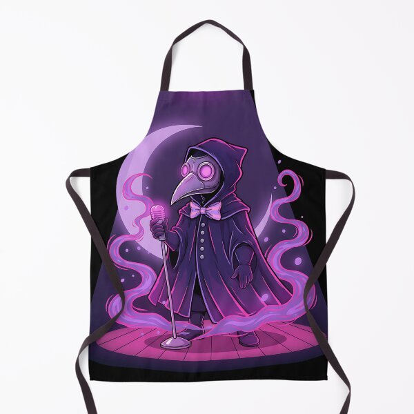 Item preview, Neon Cabaret Plague Doctor Kawaii Pastel Goth Club Tee designed and sold by The Art of Kkatarynka.