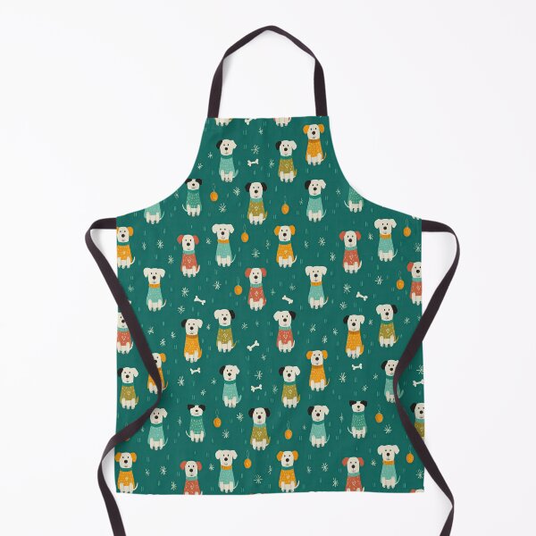 Item preview, Sitting Puppies in Sweaters, a Sweet Retro Style Pattern. designed and sold by Piotrek0001.