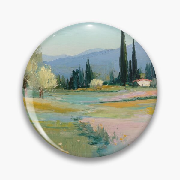 Item preview, Impressionistic spring landscape pastel colors designed and sold by ArtHouseNiklas.