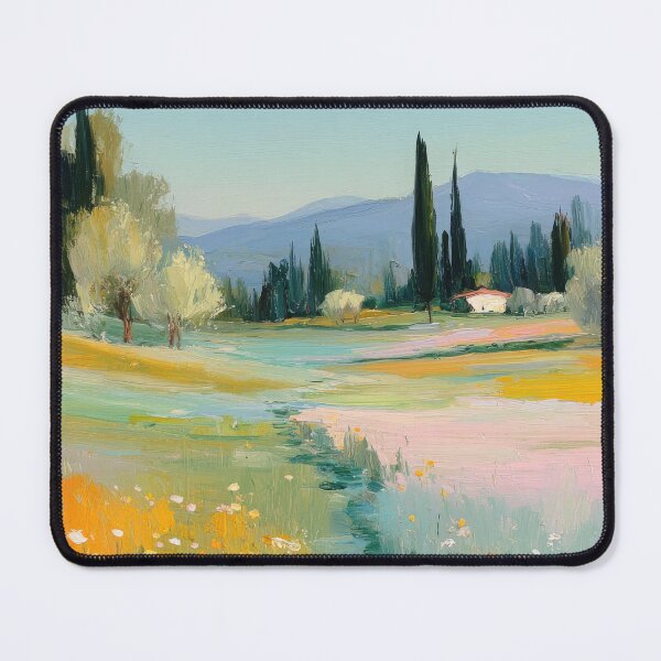 Item preview, Impressionistic spring landscape pastel colors designed and sold by ArtHouseNiklas.