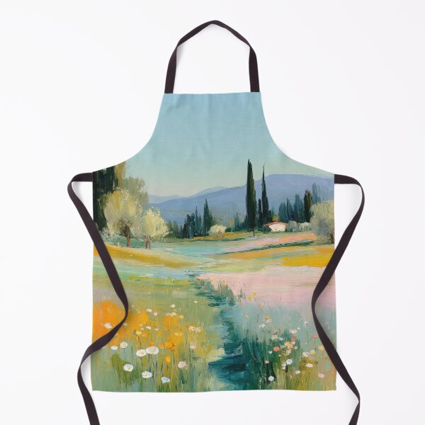 Item preview, Impressionistic spring landscape pastel colors designed and sold by ArtHouseNiklas.