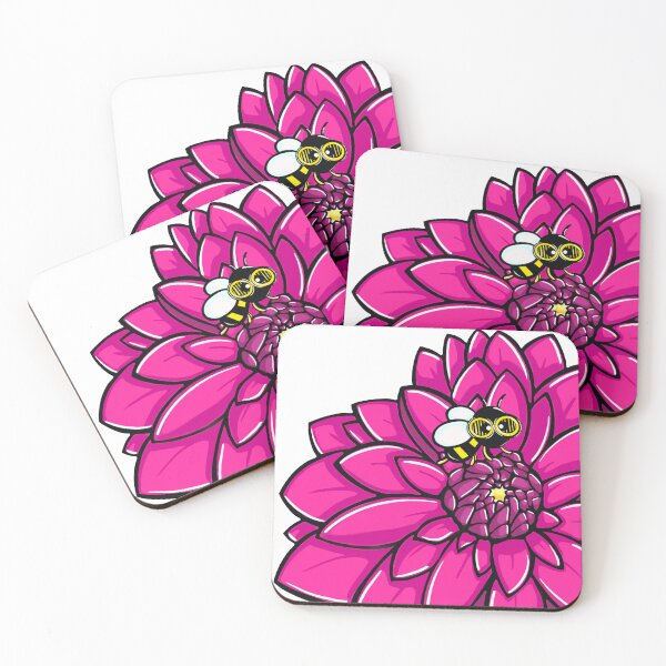 Item preview, Macro Mode On – Bee and Flower Illustration designed and sold by Sklines Art | Mrz Danelli.