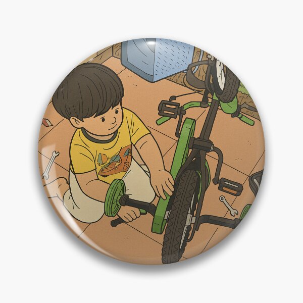 Artikelvorschau, Ein kleiner Junge lernt, ein Fahrrad zu reparieren. entworfen und verkauft von Chaiyanont.
