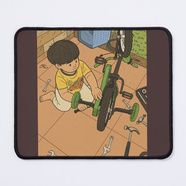 Item preview, A little boy learns to repair a bicycle. designed and sold by Chaiyanont.