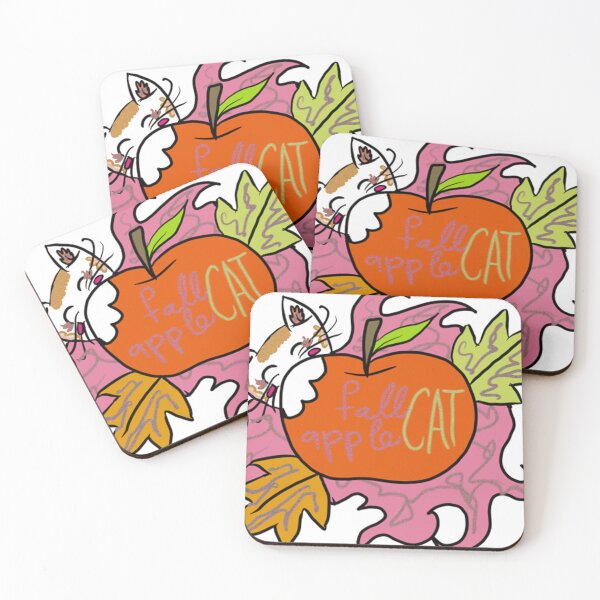 Item preview, Fall Apple Cat – Cute Autumn designed and sold by denthoi.