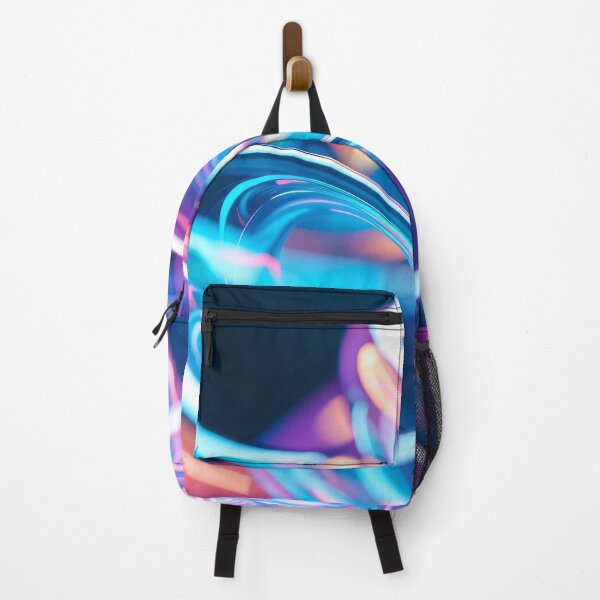 Item preview, Futuristic Twisted Liquid Glass Ribbon, Neon Gradient Reflection, Abstract Colorful 3D Wave, Modern Digital Art Composition designed and sold by Mimoshi ⭐⭐⭐⭐⭐.