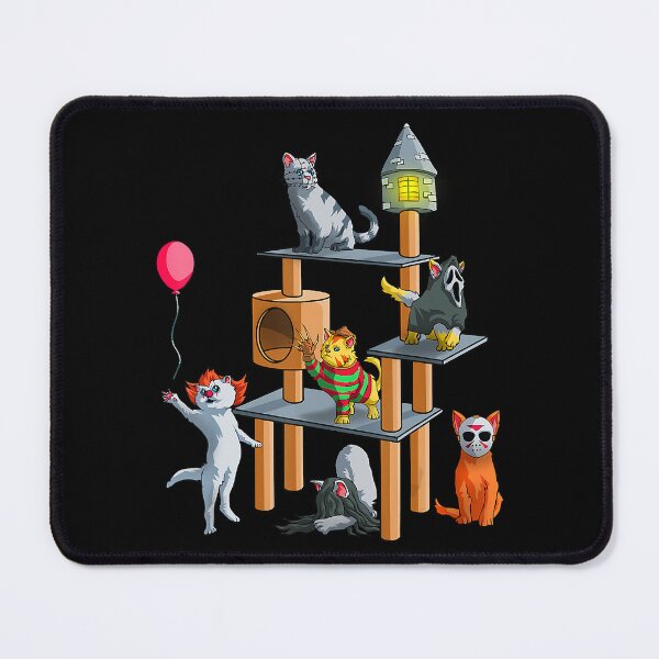 Item preview, Funny Cat Horror Movies Cute Halloween for Cat Kitty Lovers T-Shirt designed and sold by traceyk3cch.