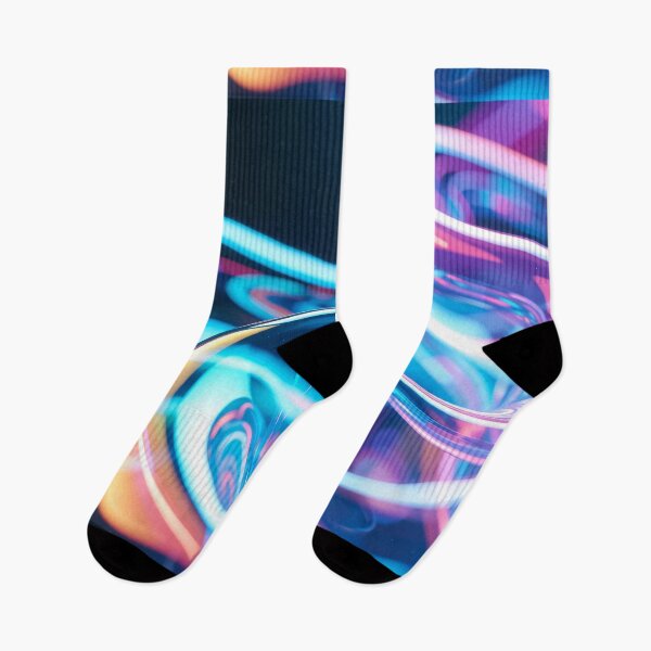 Item preview, Futuristic Twisted Liquid Glass Ribbon, Neon Gradient Reflection, Abstract Colorful 3D Wave, Modern Digital Art Composition designed and sold by Mimoshi ⭐⭐⭐⭐⭐.
