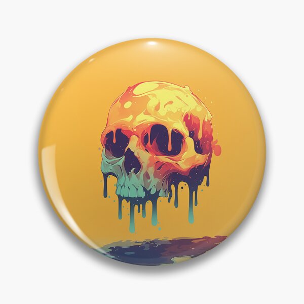 Item preview, Melting Skull Neon Drip designed and sold by Christian Weiss.