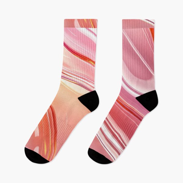Item preview, Vibrant Pink and Orange Glossy Wave Layers with Smooth Curves and Shiny Abstract Gradient in Modern Style designed and sold by Mimoshi ⭐⭐⭐⭐⭐.