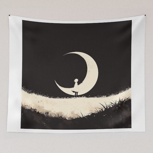Item preview, Girl Standing On Crescent Moon designed and sold by Christian Weiss.