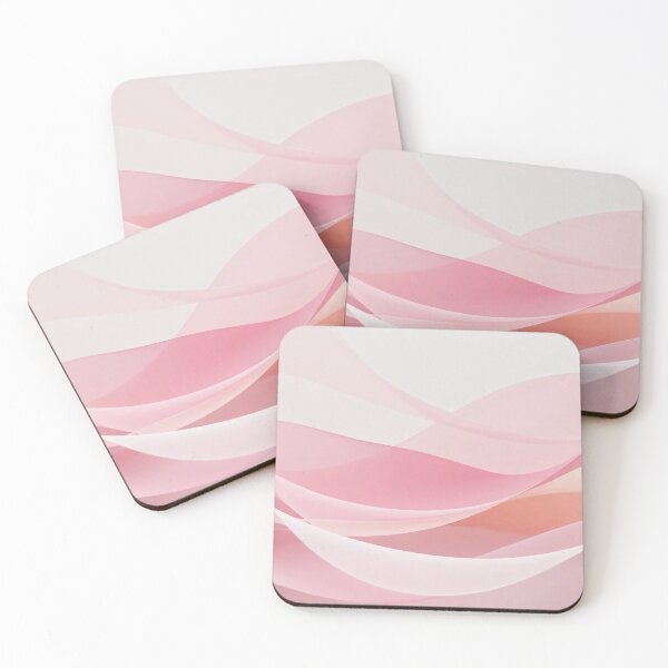 Item preview, Soft Flowing Pink and Peach Abstract Wave Pattern with Smooth Curves and Dreamy Minimal Pastel Gradient Design designed and sold by Mimoshi ⭐⭐⭐⭐⭐.