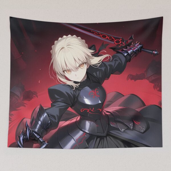 Item preview, Saber Alter Crimson Armor Fate Stay Night Anime Girl designed and sold by TorbenKuhano.