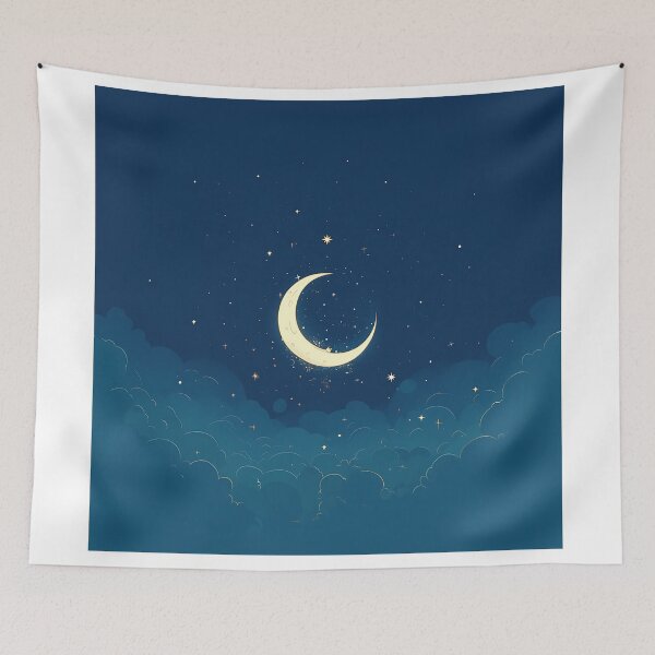 Item preview, Crescent Moon Above Clouds designed and sold by Christian Weiss.