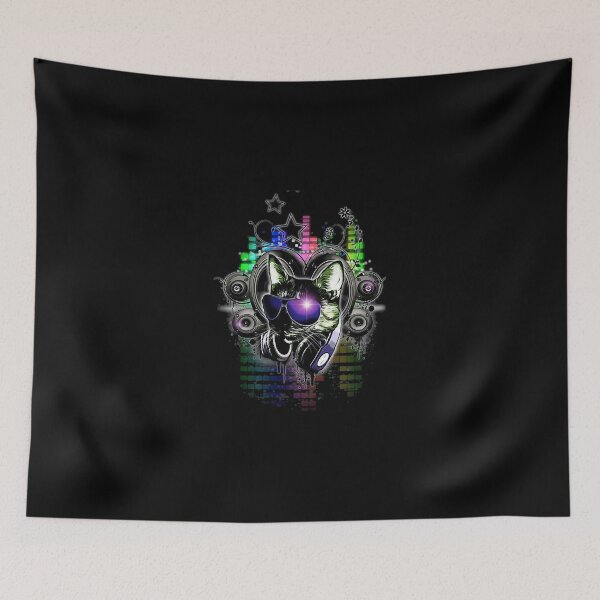Artikelvorschau, HOUSE CAT (Rainbow DJ Kitty) Classic T-Shirt Classic T-Shirt entworfen und verkauft von traceyk3cch.
