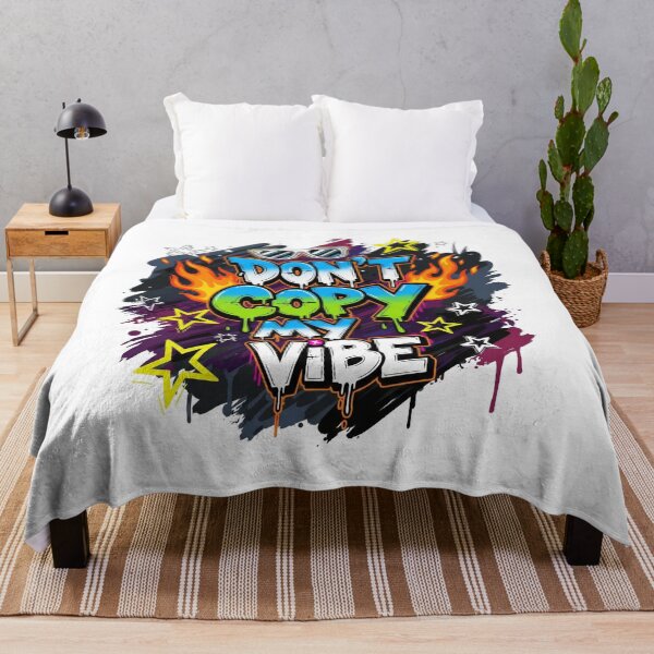 Item preview, Don’t Copy My Vibe. Neon Graffiti Streetwear Quote designed and sold by Aarvya Fashion Club ( A.F.C ).