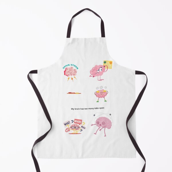 Item preview, My Brain Has Too Many Tabs Open Funny | Mental Health Humor | ADHD Anxiety Cartoon Art | Funny Relatable Quote with Cute Cartoon Cloud Pack designed and sold by Amalzaki.