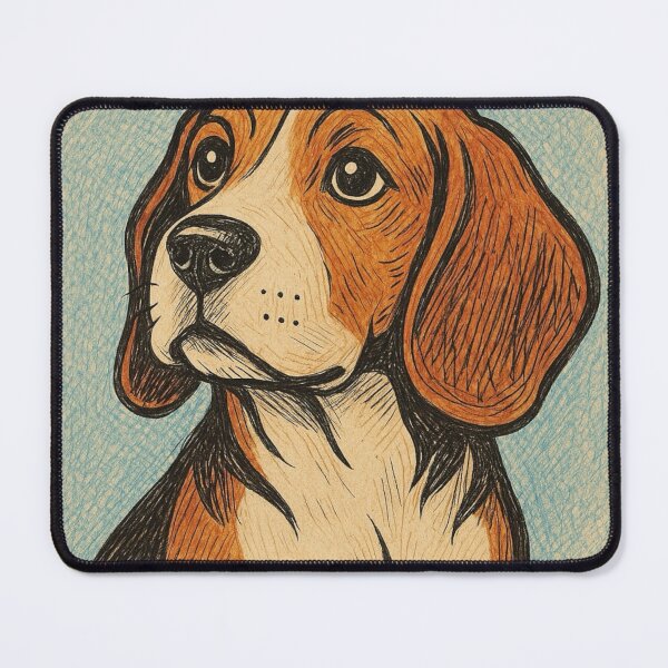 Item preview, Pop Art Beagle Retro Dog Illustration designed and sold by Beagletopia.