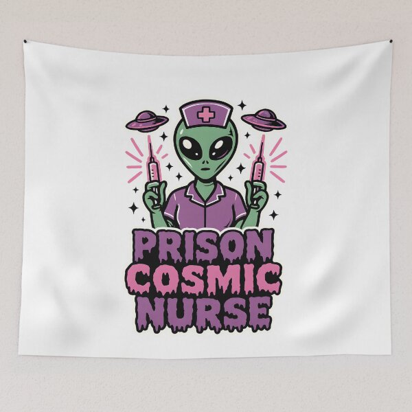 Item preview, Prison Cosmic Nurse – Halloween Alien Theme Prison Nurses – Spooky Fun Correctional Nurse Design designed and sold by ClinicalHubs.