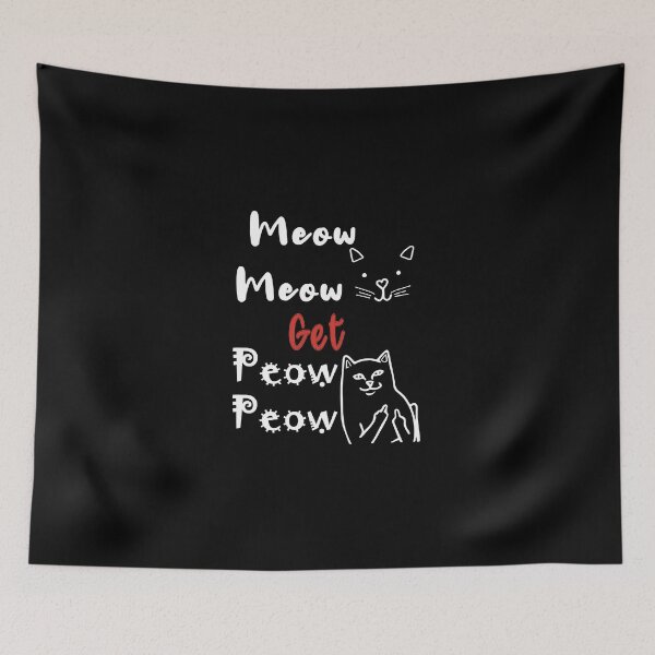 Artikelvorschau, You Mess With The Meow Meow You Get This Peow Peow funny cats   Fitted T-Shirt entworfen und verkauft von traceyk3cch.