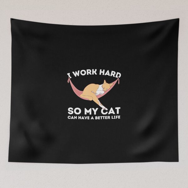 Artikelvorschau, I Work Hard So My Cat Can Have A Better Life - Kitten Lover T-Shirt entworfen und verkauft von traceyk3cch.