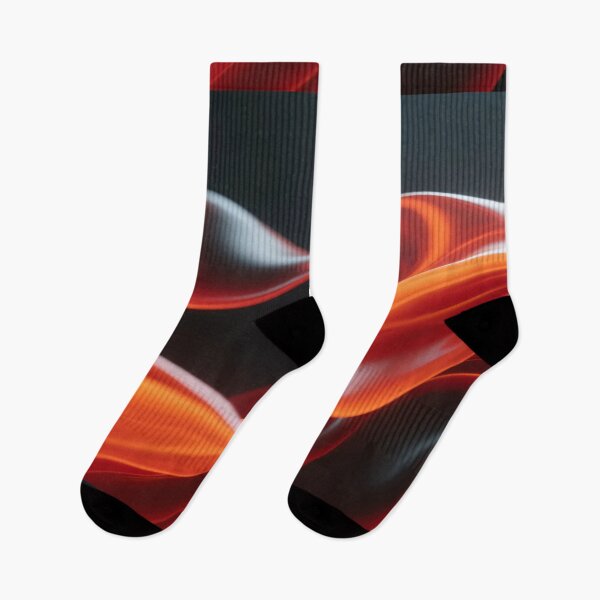 Item preview, Glowing Red and Black Abstract Fluid Wave with Smooth Curves and Dynamic Motion on Dark Background designed and sold by Mimoshi ⭐⭐⭐⭐⭐.