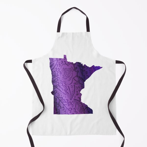 Item preview, Metallic Purple Floral Minnesota Silhouette designed and sold by royalblewitup.