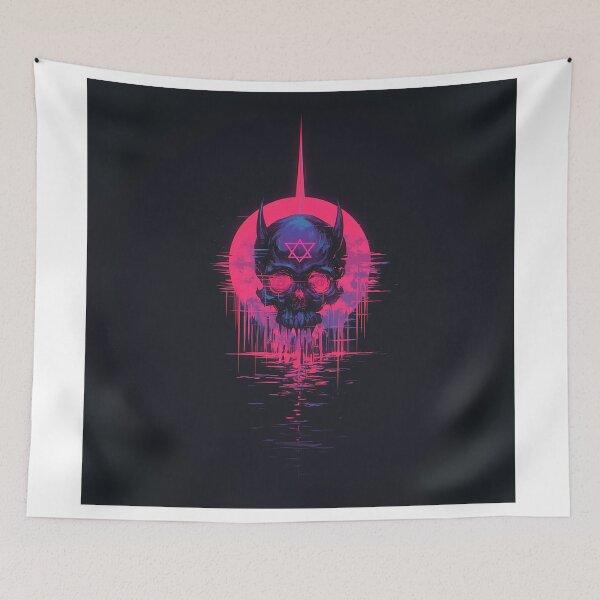 Item preview, Demon Skull Neon Symbol designed and sold by Christian Weiss.