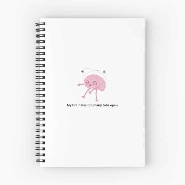 Item preview, My Brain Has Too Many Tabs Open Funny | Mental Health Humor | ADHD Anxiety Cartoon Art | Funny Relatable Quote with Cute Cartoon Cloud Pack designed and sold by Amalzaki.
