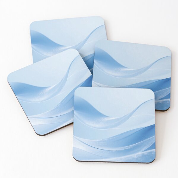 Item preview, Soft Translucent Blue Wave Layers with Frosted Texture, Minimalist Abstract Flow and Dreamy Light Winter-Inspired Design designed and sold by Mimoshi ⭐⭐⭐⭐⭐.