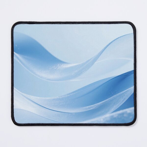 Item preview, Soft Translucent Blue Wave Layers with Frosted Texture, Minimalist Abstract Flow and Dreamy Light Winter-Inspired Design designed and sold by Mimoshi ⭐⭐⭐⭐⭐.