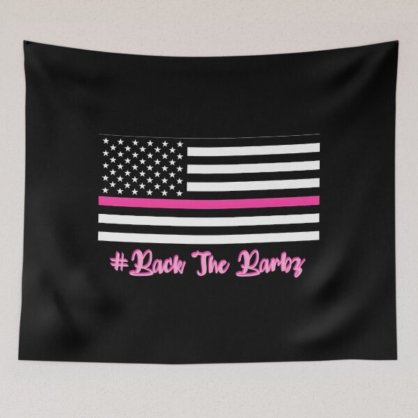 Item preview, Classic Barbz Meme Logo Flag Pink designed and sold by CloudyPriceSt.