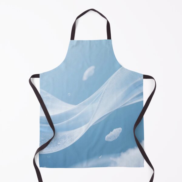 Item preview, Delicate Snowy White Wave Flow with Frost Particles, Soft Blue Background, Dreamy Minimalist Abstract Winter-Inspired Design designed and sold by Mimoshi ⭐⭐⭐⭐⭐.