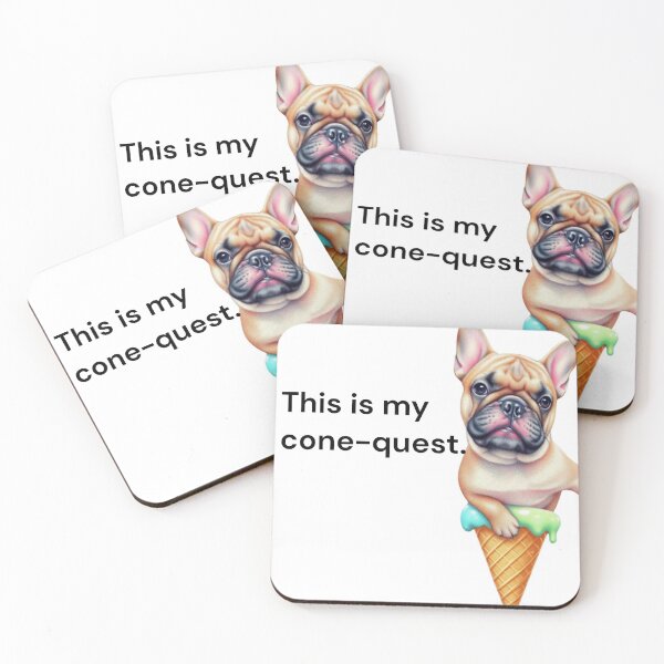 Item preview, A Frenchie's Cone-fusing Adventure designed and sold by Viral By Design.