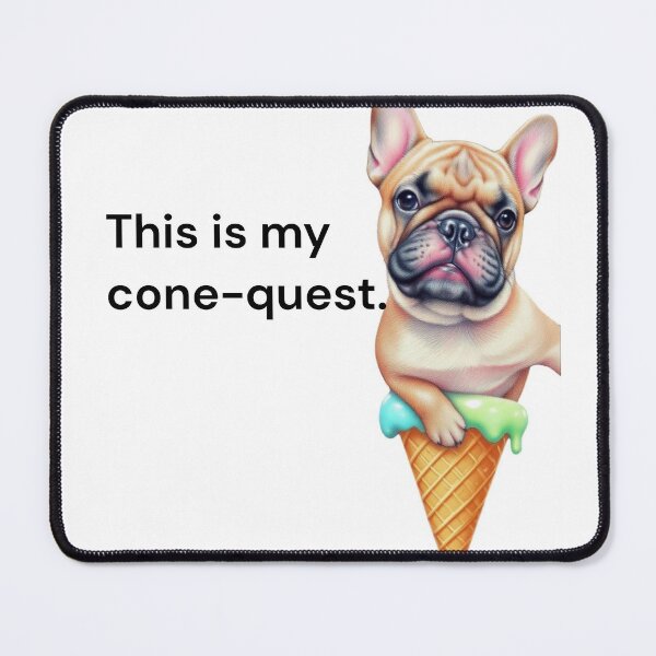 Item preview, A Frenchie's Cone-fusing Adventure designed and sold by Viral By Design.